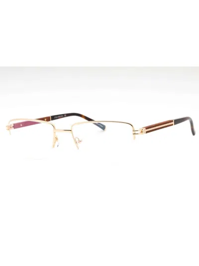 Charriol Metal Rectangular Men's Eyeglasses - Model Pc75117 In Gold
