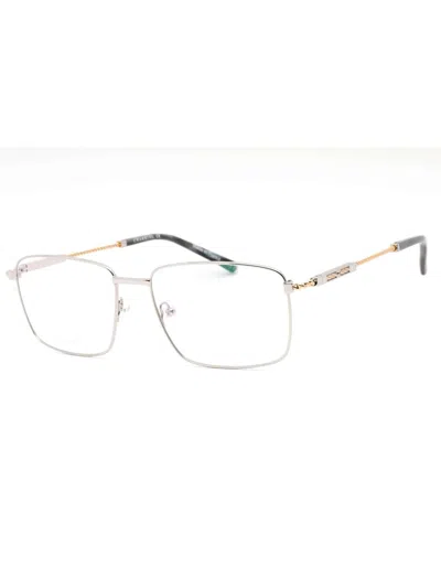Charriol Metal Rectangular Men's Eyeglasses - Pc75101 In Silver
