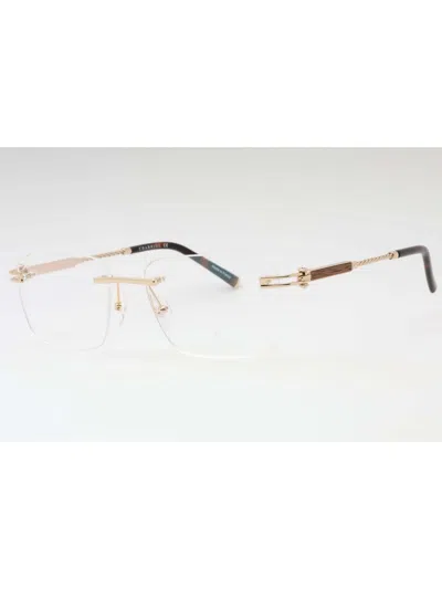 Charriol Metal Rectangular Men's Eyeglasses - Size Pc75115 In Multi