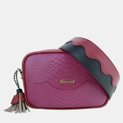 Pre-owned Charriol Mulberry Leather Palais Royal Crossbody In Purple