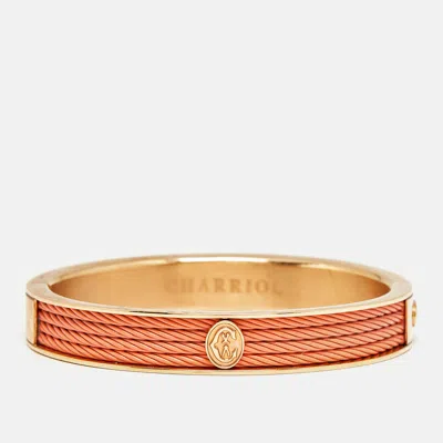 Charriol Orange Pvd Coated Steel Rose Gold Tone Bracelet In Gray