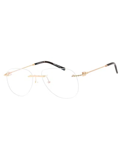Charriol Pc75099 Aviator Men's Eyeglasses In Shiny Gold/silver / Clear Lens