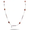 Charriol Pearl Stainless Steel Bronze Pvd Brown Pearls Long Necklace In Multi