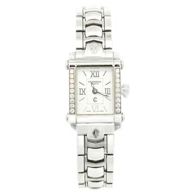 Pre-owned Charriol Philippe  Diamond Ladies Wristwatch 6.5" Stainless Steel 22.8 Mm Ch1 In Multiple