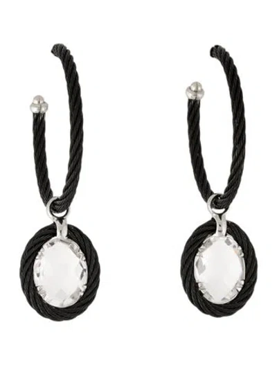 Pre-owned Charriol Quartz Drop Earrings In Multi