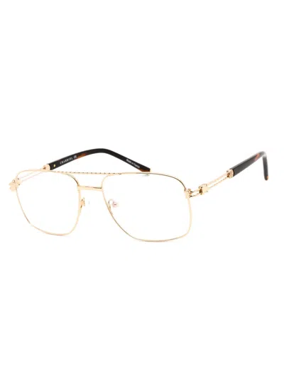 Charriol Rectangular Metal Men's Eyeglasses Pc75089 In Gold