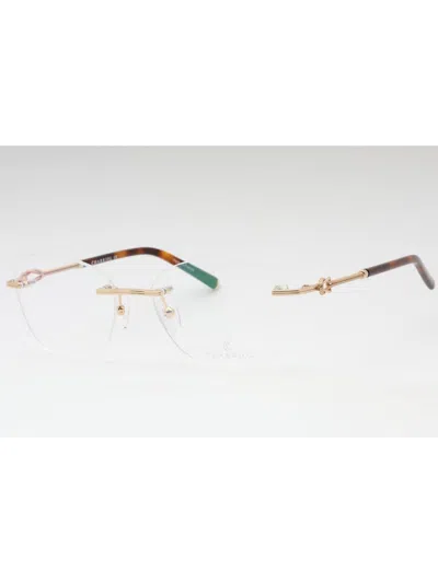Charriol Sleek Cat Eye Women's Eyeglasses In Gold