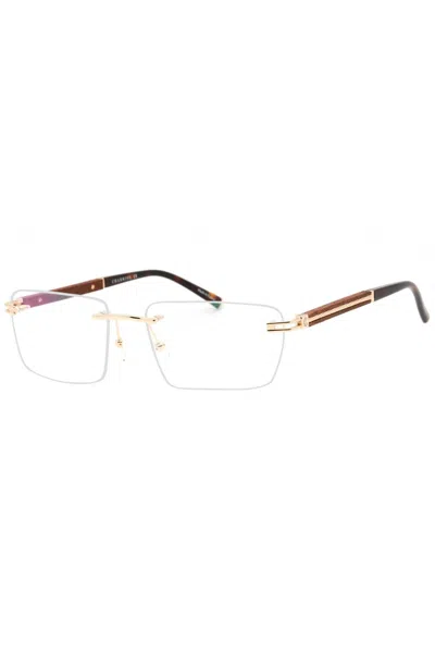 Charriol Sleek Rectangular Men's Eyeglasses In Gold