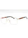 Charriol Sleek Rectangular Men's Eyeglasses - Pc75107