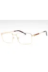Charriol Slim Rectangular Men's Eyeglasses In Gold
