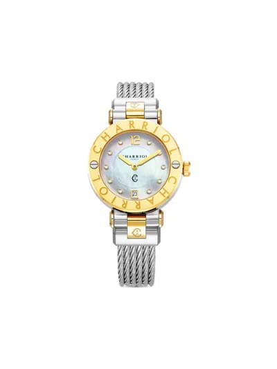 Charriol St. Tropez Cruise 36mm In Silver