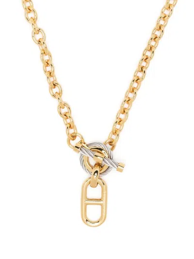 Charriol Chain-link Pendant Detail Necklace In Gold