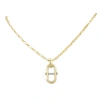 CHARRIOL CHARRIOL ST TROPEZ MARINER YELLOW GOLD PVD STEEL MARINE CHAIN LINK NECKLACE