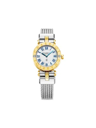 Charriol St. Tropez Navigator Cruise 28mm In Weiss