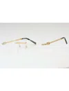 Charriol Titanium Rectangular Men's Eyeglasses In Gold