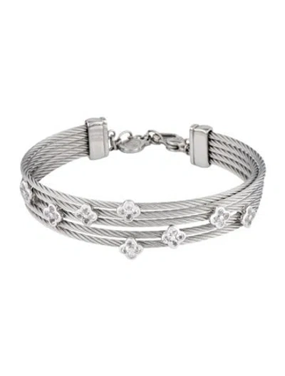 Pre-owned Charriol Topaz Malia Multistrand Bracelet, 7.5" In Multicolor