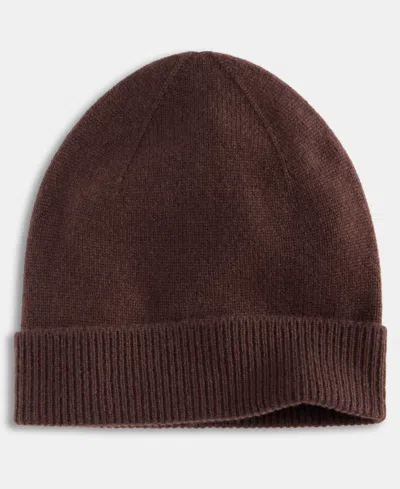 Charter Club 100% Cashmere Cuffed Beanie, Created For Macys In Brown