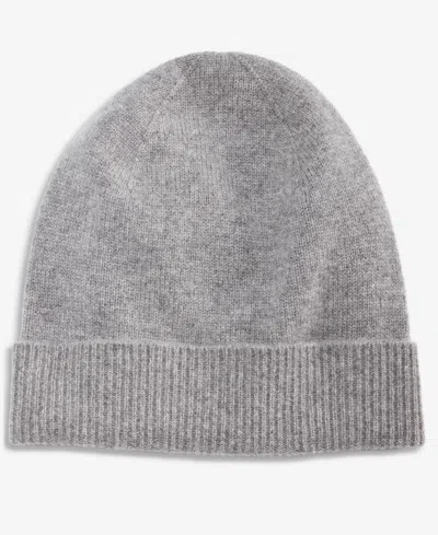 Charter Club 100% Cashmere Cuffed Beanie, Created For Macys In Gray