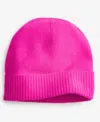 Charter Club 100% Cashmere Cuffed Beanie, Created For Macys In Fierce Pink