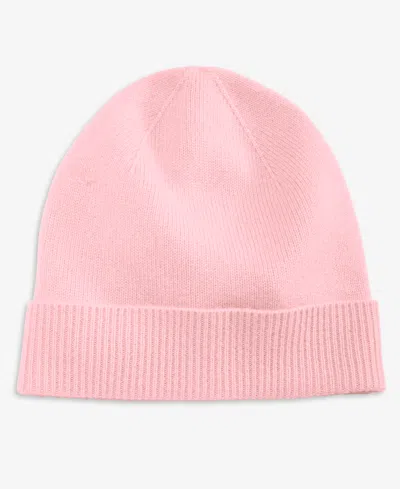 Charter Club 100% Cashmere Cuffed Beanie, Created For Macys In Pink