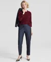 Charter Club 100% Cashmere Women's Petite Long-sleeve Crewneck Sweater, Created For Macy's In Crantini