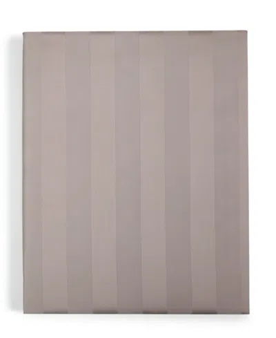 Charter Club 1.5" Stripe 550 Thread Count 100% Cotton 18" Fitted Sheet, King, Exclusively At Macy's In Gray