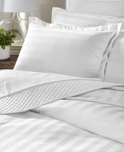 Charter Club 1.5" Stripe 550 Thread Count 100% Cotton 2-pc. Sham Set, Euro, Exclusively At Macy's In White