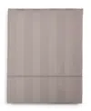 Charter Club 1.5" Stripe 550 Thread Count 100% Cotton Flat Sheet, Full, Exclusively At Macy's In Gray