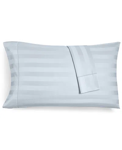 CHARTER CLUB 1.5" STRIPE 550 THREAD COUNT 100% COTTON FLAT SHEET, QUEEN, EXCLUSIVELY AT MACY'S