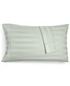 Charter Club Damask 1.5" Stripe 550 Thread Count 100% Cotton Pillowcase Pair, King, Created For Macy's Bedding In Glacier