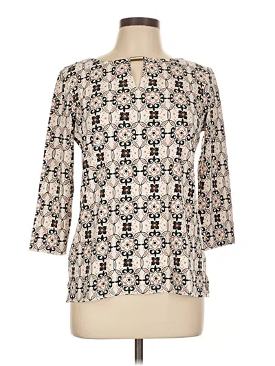 Charter Club 3/4 Sleeve Blouse In Multi