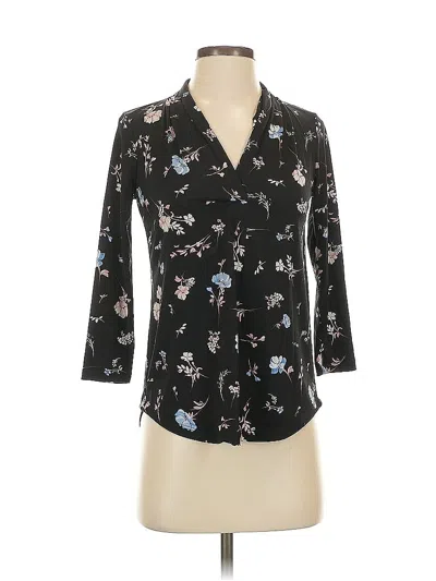 Pre-owned Charter Club 3/4 Sleeve T-shirt In Black