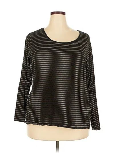 Pre-owned Charter Club 3/4 Sleeve T-shirt In Black