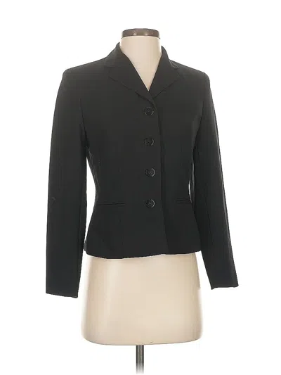 Pre-owned Charter Club 3/4 Sleeve Top Black Open Neckline Tops