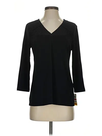 Pre-owned Charter Club 3/4 Sleeve T-shirt In Black