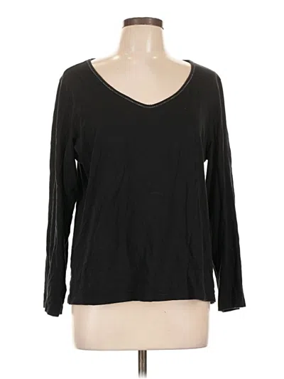 Pre-owned Charter Club 3/4 Sleeve T-shirt In Black