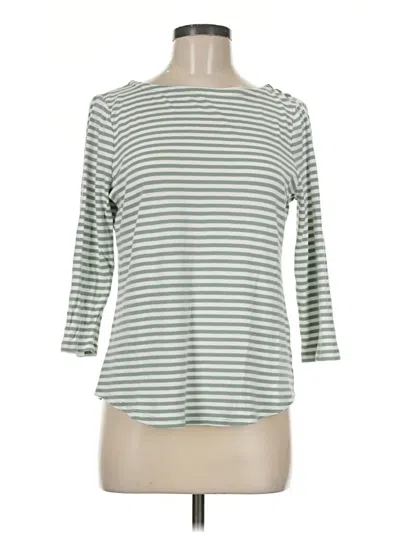 Pre-owned Charter Club 3/4 Sleeve T-shirt In Green