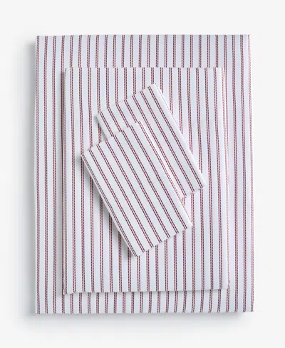 Charter Club 550 Thread Count Printed Cotton 4-pc. Sheet Set, Queen, Exclusively At Macy's In Purple
