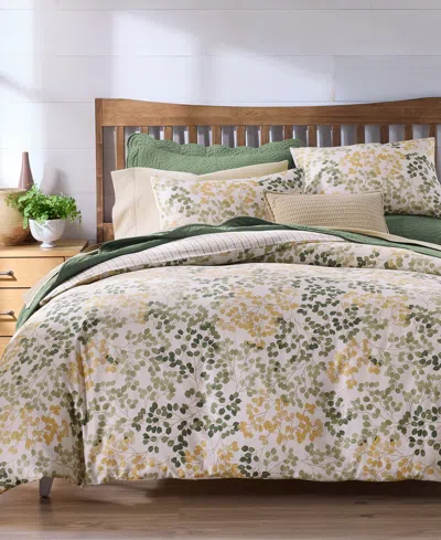 Charter Club Alder Leaves 2-pc. Duvet Set, Twin, Macy's Exclusive In Multi