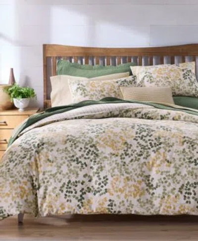 Charter Club Alder Leaves Duvet Cover Sets Macys Exclusive In Green