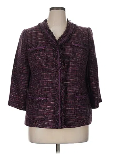 Pre-owned Charter Club Blazer Jacket In Purple