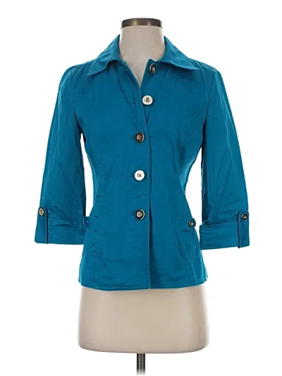 Pre-owned Charter Club Blazer Jacket In Teal