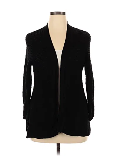 Pre-owned Charter Club Cardigan Sweater In Black