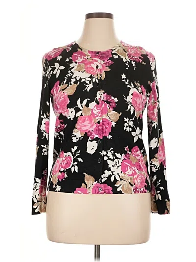 Pre-owned Charter Club Cardigan Sweater In Black