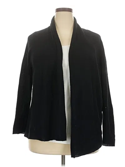 Pre-owned Charter Club Cardigan Sweater In Black