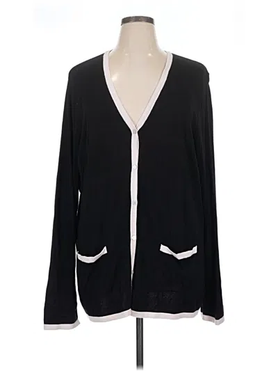 Pre-owned Charter Club Cardigan Sweater In Black