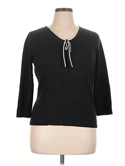 Pre-owned Charter Club Cardigan Sweater In Black