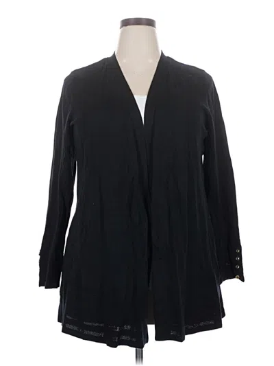 Pre-owned Charter Club Cardigan Sweater In Black