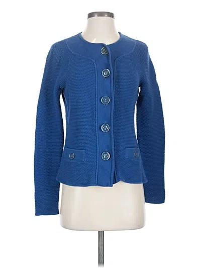 Pre-owned Charter Club Cardigan Sweater In Blue