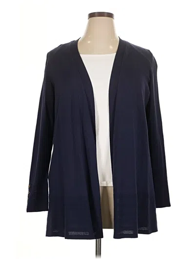 Pre-owned Charter Club Cardigan Sweater In Blue
